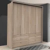 Wohnen Holzoptik Schlafzimmerkleiderschrank 200cm - Zayun