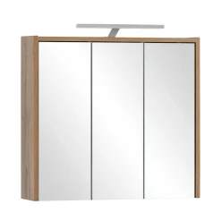 Holzoptik Spiegelschrank fürs Badezimmer - Nelorena^Wohnen