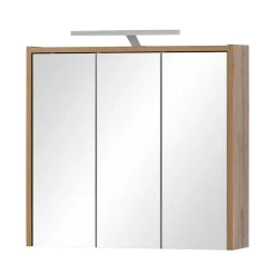 Holzoptik Spiegelschrank fürs Badezimmer - Nelorena^Wohnen