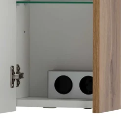 Holzoptik Spiegelschrank fürs Badezimmer - Nelorena^Wohnen