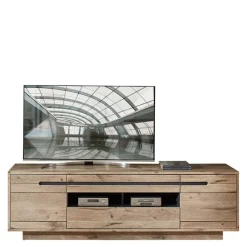 Wohnen Holzoptik TV Anbauwand Set - Zelio (dreiteilig)