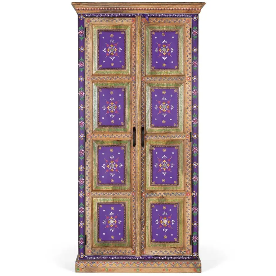 Holzschrank mit farbstarken Ornamentmustern - Ammie^Wohnen Online