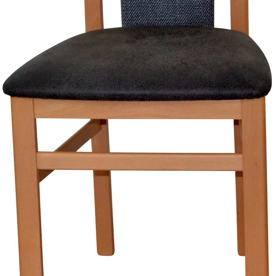 Wohnen Holzstühle in Buche & Anthrazit - Moyico (2er Set)