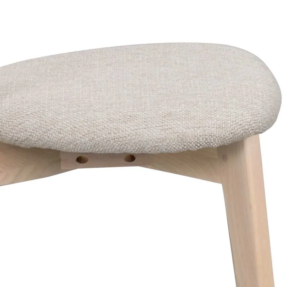 Wohnen Holzstühle mit Polstersitz - Mikene (2er Set)