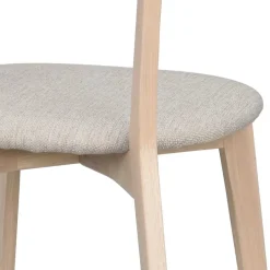 Wohnen Holzstühle mit Polstersitz - Mikene (2er Set)