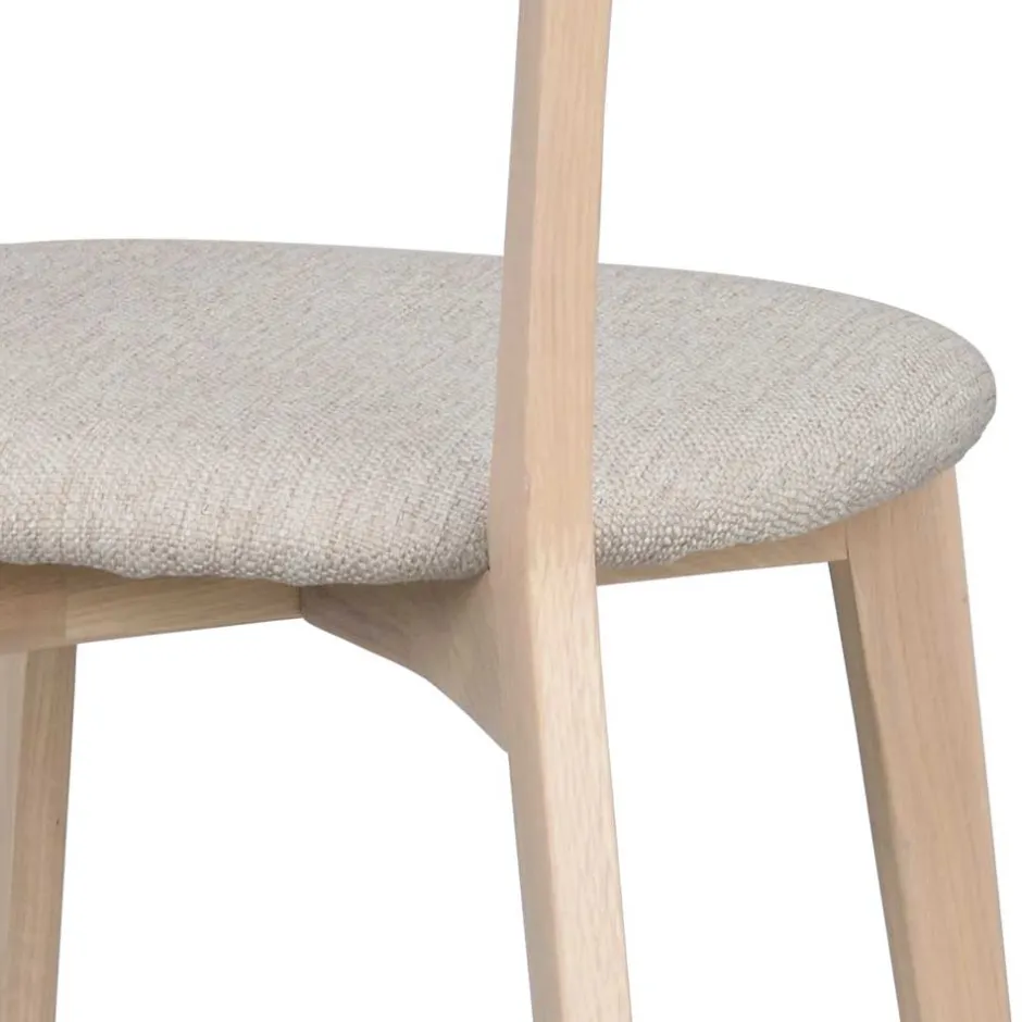 Wohnen Holzstühle mit Polstersitz - Mikene (2er Set)