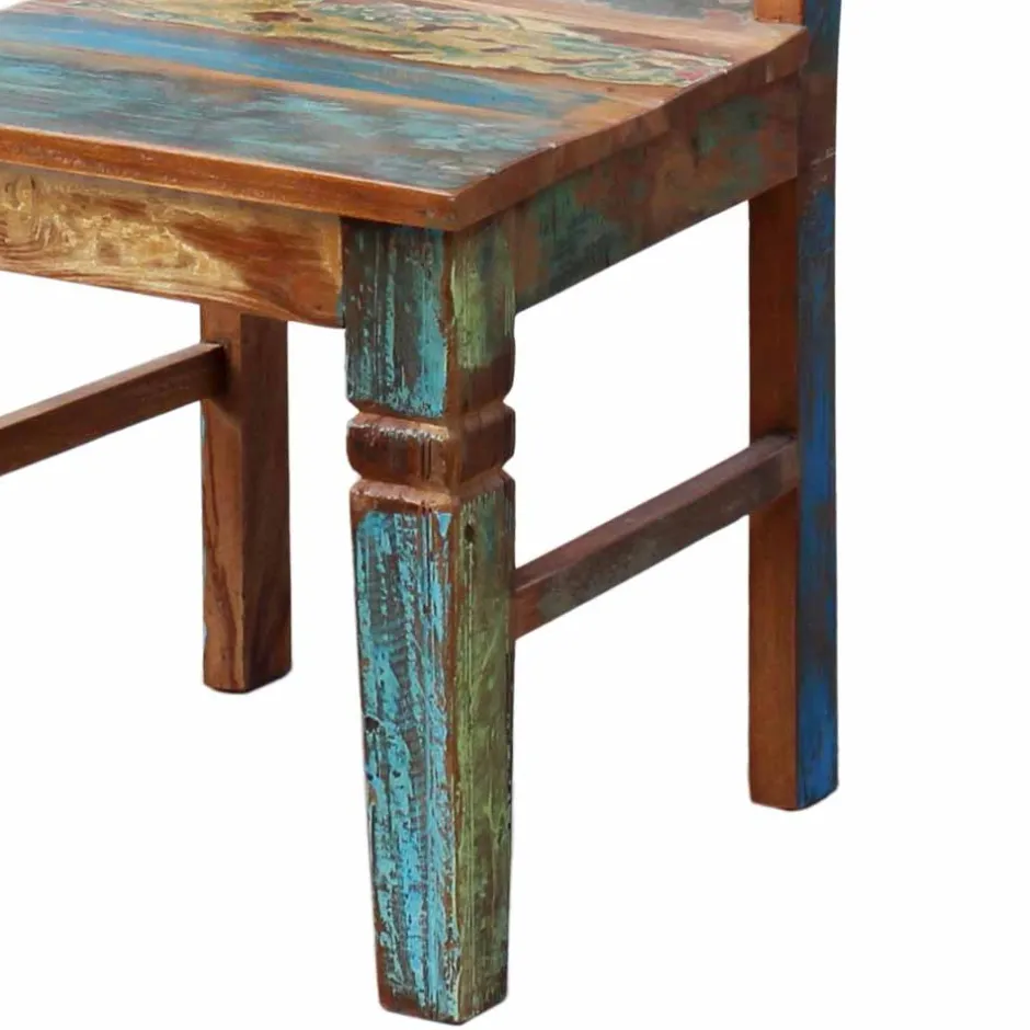 Wohnen Holzstuhl Jamaica aus Recyclingholz (2er Set)