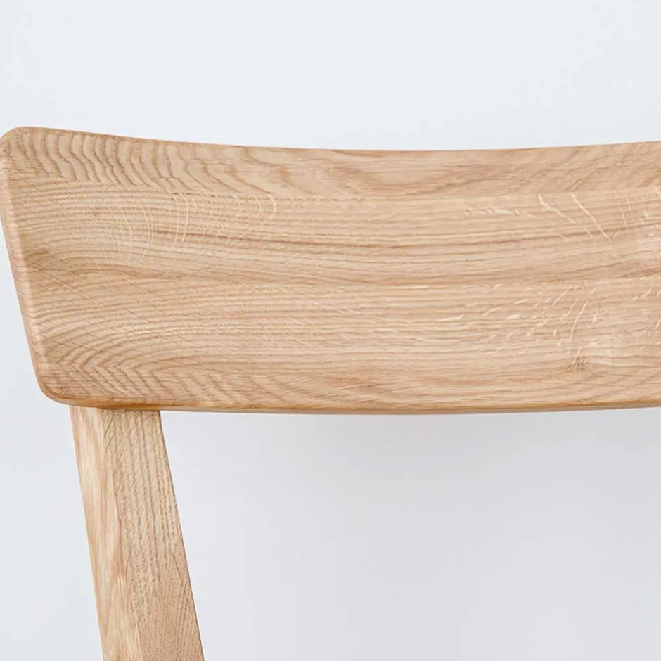 Holzstuhl mit Polstersitz aus Wildeiche Massivholz - Tembreno^Wohnen Online