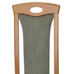 Wohnen Holzstuhl mit Polsterung in Grün - Regnia (2er Set)