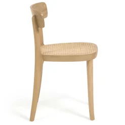 Wohnen Holzstuhl mit Wiener Geflecht Sitz - Wheel (2er Set)