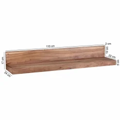 Holz-Wandboard Vislan in L-Form^Wohnen Clearance