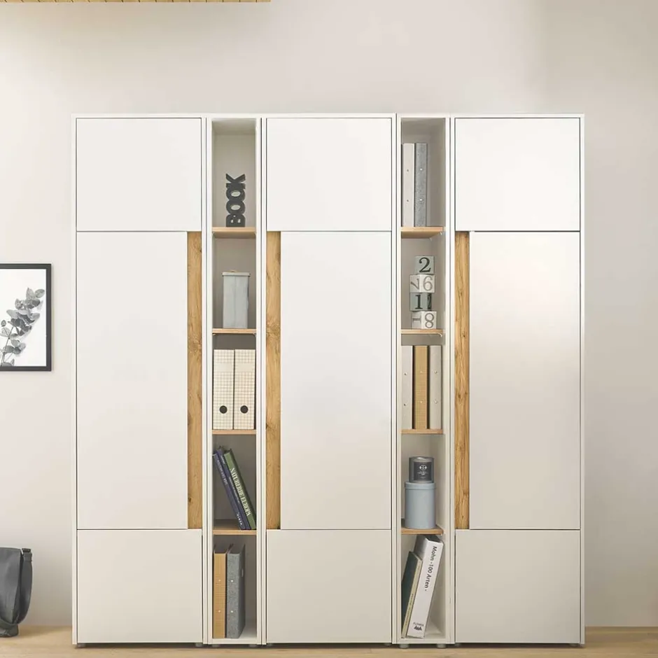 Home Office Schrankwand Set - Nonessia (fünfteilig)^Wohnen Discount