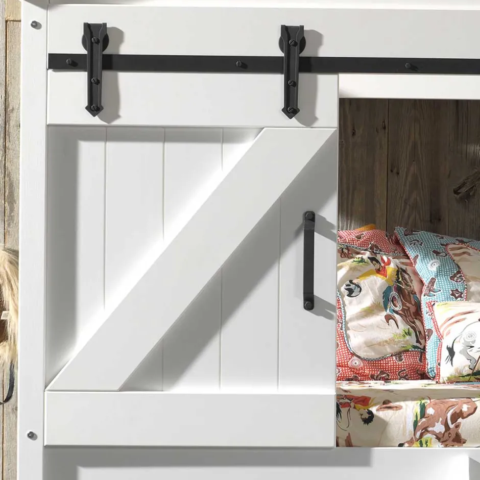 Kinder Wohnen Hütten Spielbett halbhoch - Elias