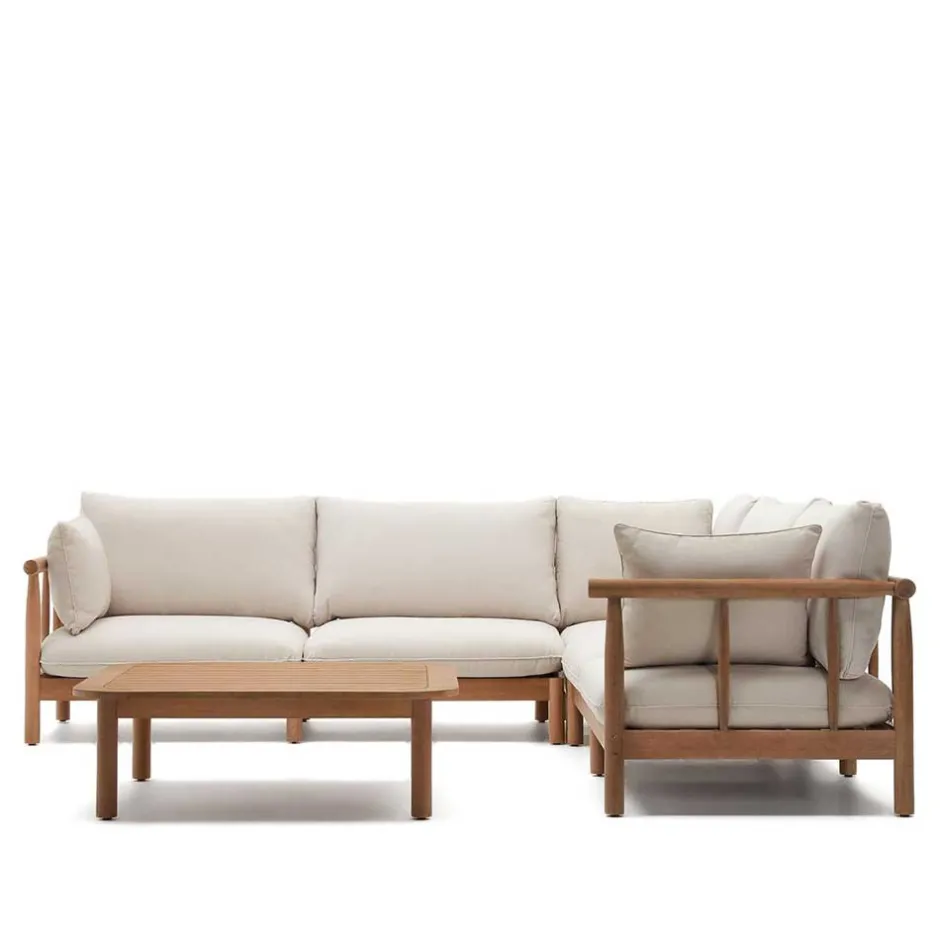 Indoor Outdoor Ecksofa & Tisch - Perconia (zweiteilig)^Wohnen Discount