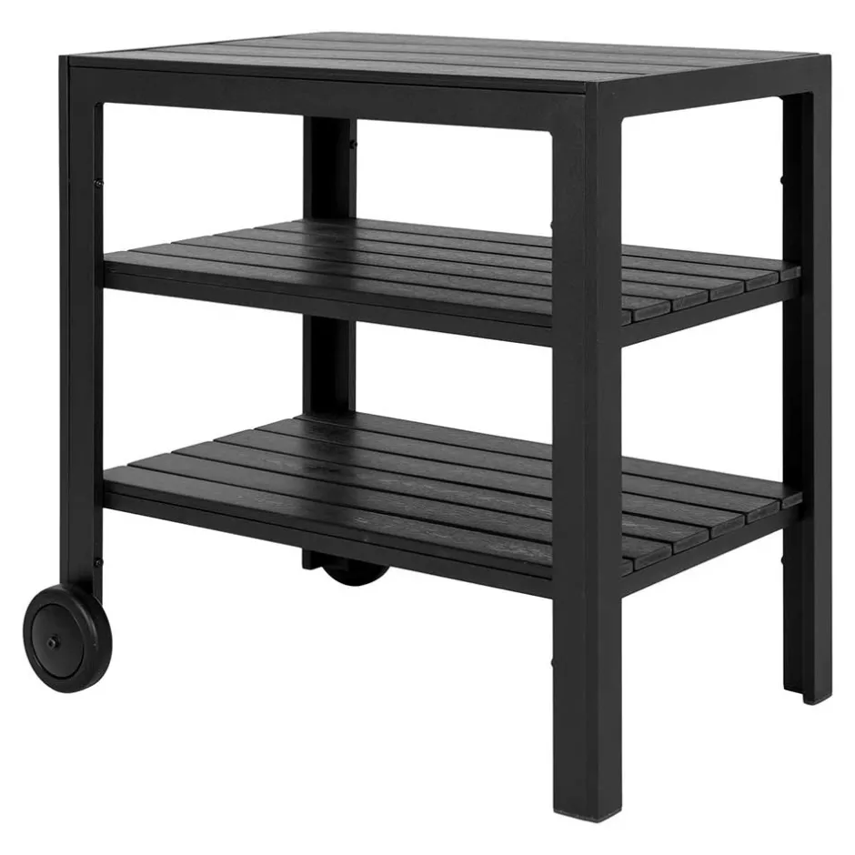 Indoor und Outdoor Servierwagen in Schwarz - Jeman^Wohnen Sale