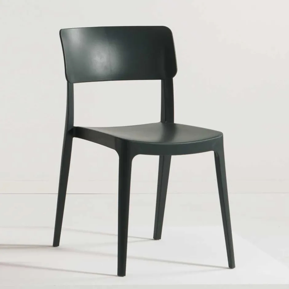 Wohnen Indoor und Outdoor Stühle in Anthrazit - Dolios (4er Set)