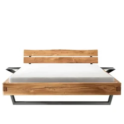 Industrial Balkenbett mit Metallkufen - Magie^Wohnen