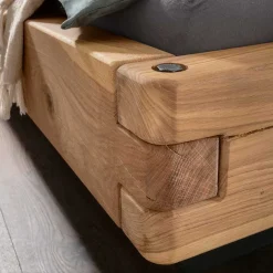 Industrial Balkenbett mit Metallkufen - Magie^Wohnen