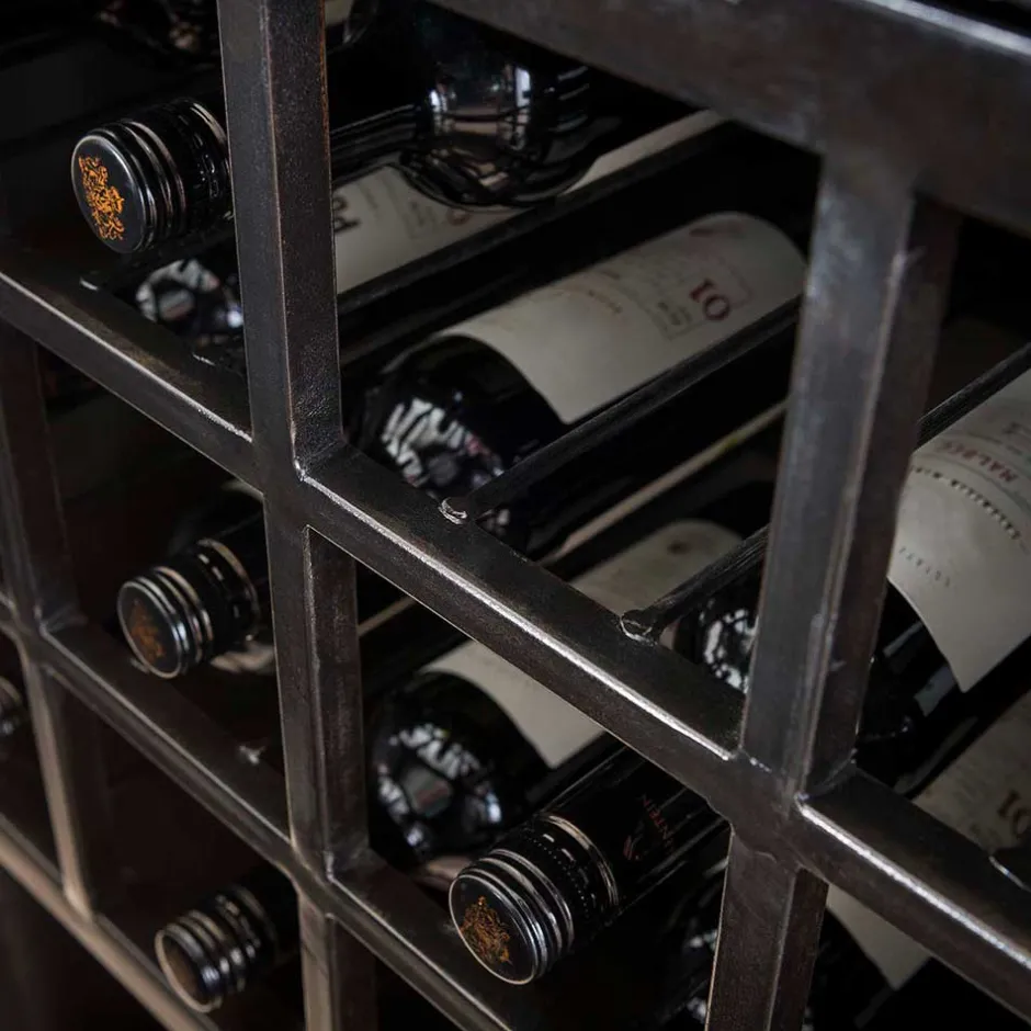 Wohnen Industrial Barschrank aus Metall - Brayden