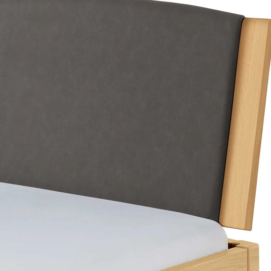 Industrial Bett aus heller Eiche - Ezianas^Wohnen New