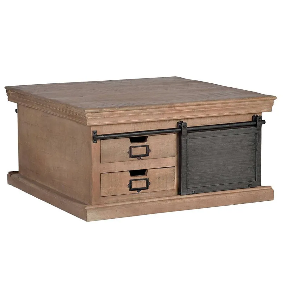 Wohnen Industrial Chic Couchtisch mit Stauraum - Jantonia