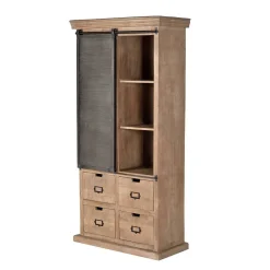 Wohnen Industrial Chic Schrank aus Mangobaum Massivholz - Jantonia