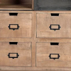 Wohnen Industrial Chic Schrank aus Mangobaum Massivholz - Jantonia