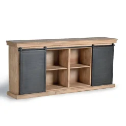 Wohnen Industrial Chic Sideboard mit Schiebetüren - Jantonia