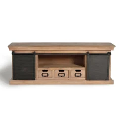 Industrial Chic TV Kommode mit Schiebetüren - Jantonia^Wohnen Online
