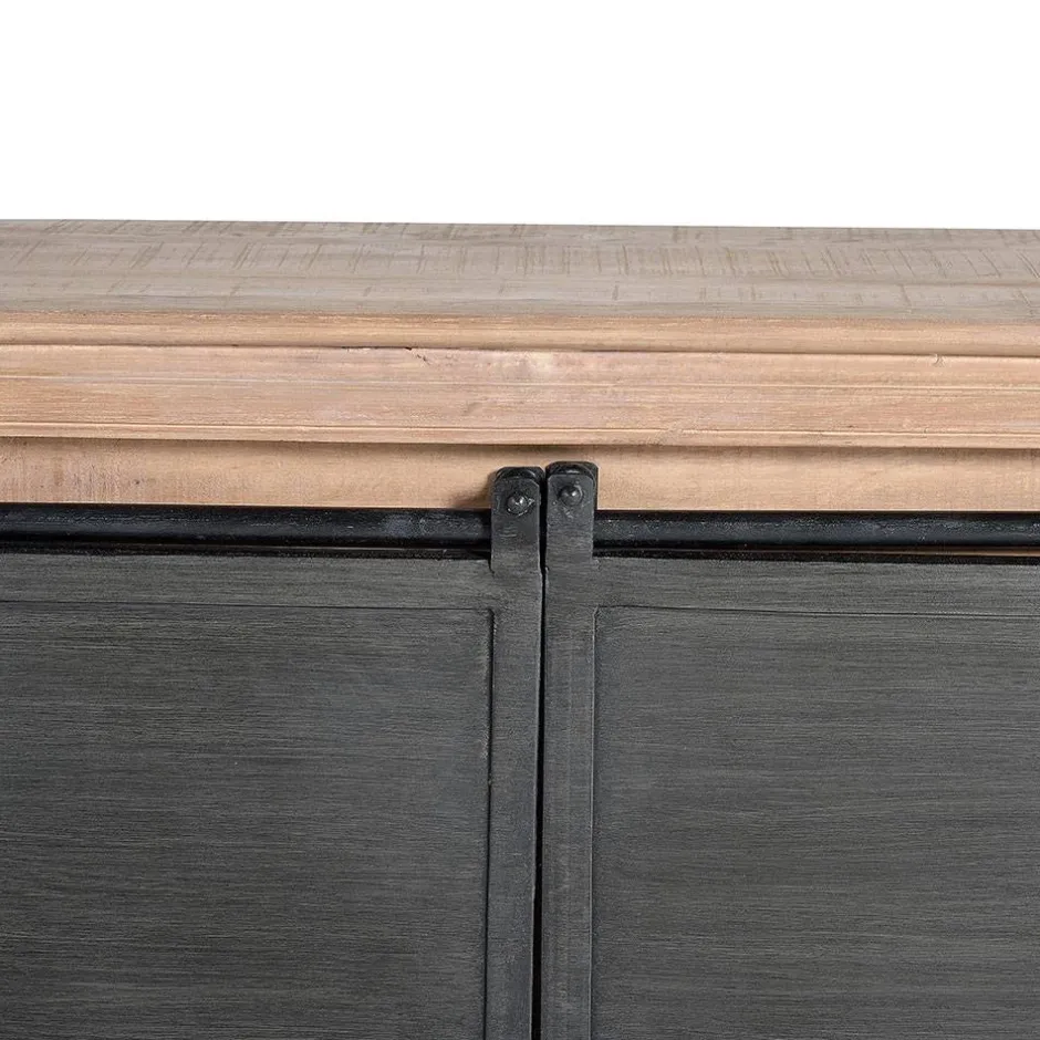 Industrial Chic TV Kommode mit Schiebetüren - Jantonia^Wohnen Online