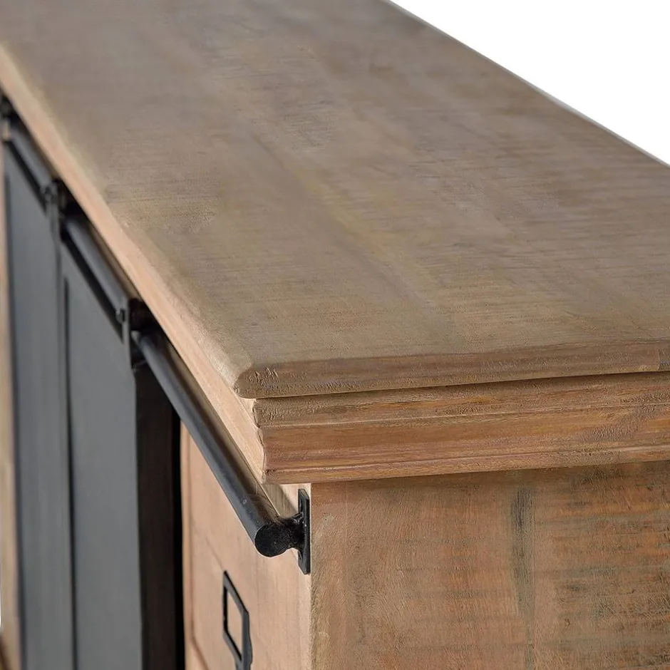 Wohnen Industrial Chic TV Lowboard mit Schiebetüren - Jantonia