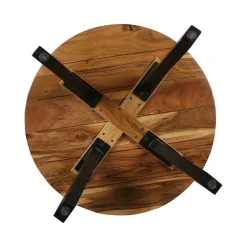 Wohnen Industrial Couchtisch mit runder Platte - Fresh