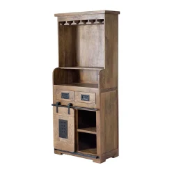 Wohnen Industrial Design Barschrank aus Mangoholz - Semian
