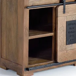 Wohnen Industrial Design Barschrank aus Mangoholz - Semian