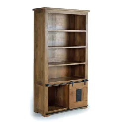 Wohnen Industrial Design Bücherregal aus Mangoholz - Semian