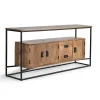 Wohnen Industrial Design Sideboard aus Massivholz - Olmidava