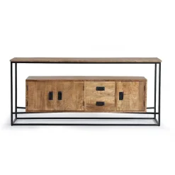 Wohnen Industrial Design Sideboard aus Massivholz - Olmidava