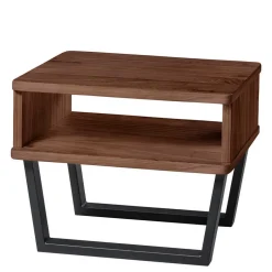 Wohnen Industrial Doppelbett in Nussbaum Braun - Lavrin