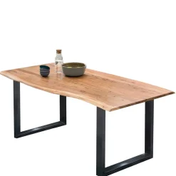 Wohnen Industrial Esstisch mit Baumkante Akazie - Hovalta