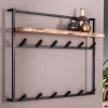 Industrial Garderobe mit Ablageboden aus Akazie - Wandawo^Wohnen Sale