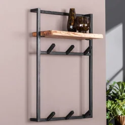 Industrial Garderobe mit Ablageboden aus Akazie - Wandawo^Wohnen Sale