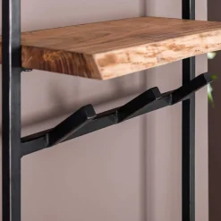 Industrial Garderobe mit Ablageboden aus Akazie - Wandawo^Wohnen Sale