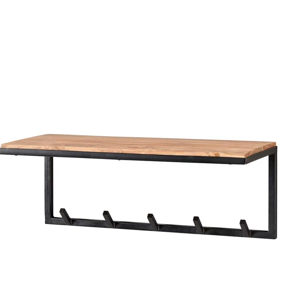 Industrial Garderobe mit Hutboden aus Akazie - Seletana^Wohnen Best