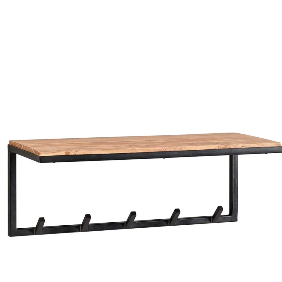 Industrial Garderobe mit Hutboden aus Akazie - Seletana^Wohnen Best