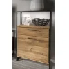 Wohnen Industrial Highboard aus Wildeiche und Stahl - Ingbo