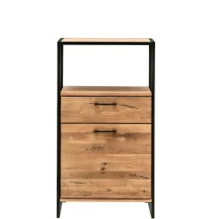 Wohnen Industrial Highboard aus Wildeiche und Stahl - Ingbo