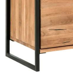 Wohnen Industrial Highboard aus Wildeiche und Stahl - Ingbo