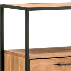Wohnen Industrial Highboard aus Wildeiche und Stahl - Ingbo