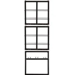Wohnen Industrial Hängeregale für Flaschen - Novo (dreiteilig)