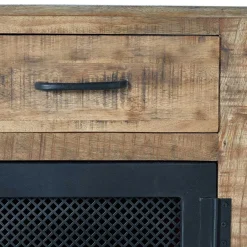 Wohnen Industrial Kombi-Kommode auf Metall-Rädern - Thiano